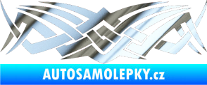 Samolepka Tetování 076 chrom fólie stříbrná zrcadlová