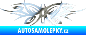 Samolepka Tetování 111 motýl chrom fólie stříbrná zrcadlová