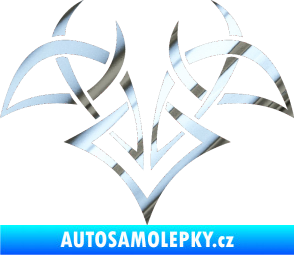 Samolepka Tetování 124 chrom fólie stříbrná zrcadlová