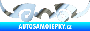 Samolepka Tetování 127 chrom fólie stříbrná zrcadlová