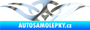 Samolepka Tetování 128 chrom fólie stříbrná zrcadlová