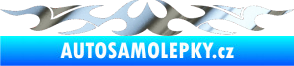Samolepka Tetování 131 chrom fólie stříbrná zrcadlová