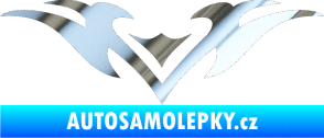 Samolepka Tetování 136 chrom fólie stříbrná zrcadlová