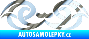 Samolepka Tetování 137 chrom fólie stříbrná zrcadlová