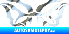 Samolepka Tetování 138 chrom fólie stříbrná zrcadlová