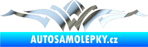 Samolepka Tetování 140 chrom fólie stříbrná zrcadlová