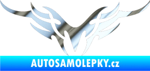 Samolepka Tetování 148 chrom fólie stříbrná zrcadlová
