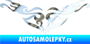 Samolepka Tetování 153 chrom fólie stříbrná zrcadlová