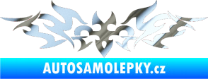 Samolepka Tetování 184 chrom fólie stříbrná zrcadlová