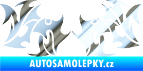 Samolepka Tetování 194 chrom fólie stříbrná zrcadlová