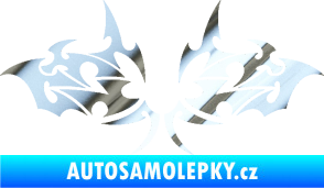 Samolepka Tetování 206 chrom fólie stříbrná zrcadlová