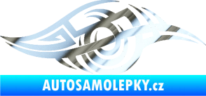 Samolepka Tetování 208 pravá chrom fólie stříbrná zrcadlová