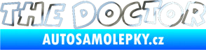 Samolepka The Doctor obrys chrom fólie stříbrná zrcadlová