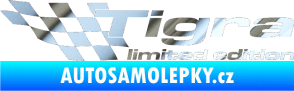 Samolepka Tigra limited edition levá chrom fólie stříbrná zrcadlová