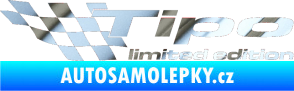 Samolepka Tipo limited edition levá chrom fólie stříbrná zrcadlová