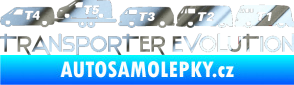 Samolepka Transporter evolution - levá chrom fólie stříbrná zrcadlová