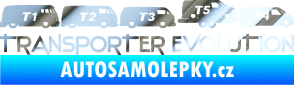 Samolepka Transporter evolution - pravá chrom fólie stříbrná zrcadlová