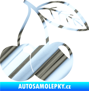 Samolepka Třešně 003 pravá chrom fólie stříbrná zrcadlová