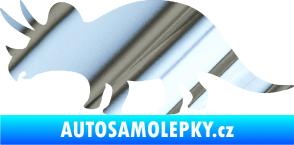 Samolepka Triceratops 001 levá chrom fólie stříbrná zrcadlová