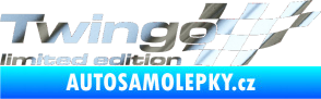 Samolepka Twingo limited edition pravá chrom fólie stříbrná zrcadlová