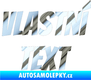 Samolepka Vlastní text - Bangers chrom fólie stříbrná zrcadlová