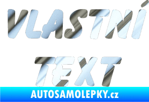 Samolepka Vlastní text - Bassoon chrom fólie stříbrná zrcadlová