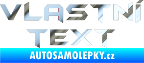 Samolepka Vlastní text - Batman chrom fólie stříbrná zrcadlová