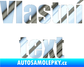 Samolepka Vlastní text - Impact chrom fólie stříbrná zrcadlová