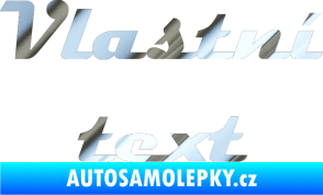 Samolepka Vlastní text - Magneto chrom fólie stříbrná zrcadlová