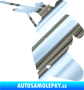 Samolepka Voják 010 levá sniper chrom fólie stříbrná zrcadlová