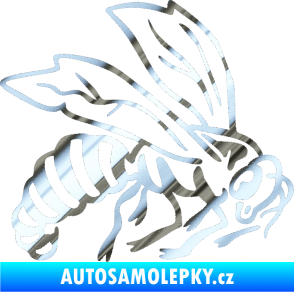 Samolepka Vosa 003 pravá chrom fólie stříbrná zrcadlová