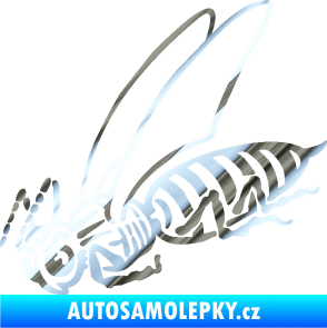 Samolepka Vosa 004 levá chrom fólie stříbrná zrcadlová