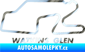 Samolepka Okruh Watkins Glen International chrom fólie stříbrná zrcadlová