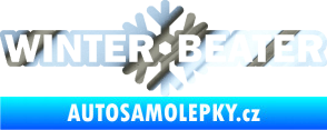 Samolepka Winter beater chrom fólie stříbrná zrcadlová
