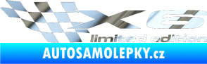 Samolepka X6 limited edition levá chrom fólie stříbrná zrcadlová