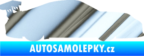 Samolepka Závodní auto 001 pravá chrom fólie stříbrná zrcadlová