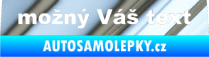Samolepka Zetor - přední chrom fólie stříbrná zrcadlová