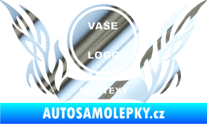 Samolepka Znak Tetování 002 chrom fólie stříbrná zrcadlová