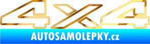 Samolepka 4x4 varianta 003 chrom fólie zlatá zrcadlová