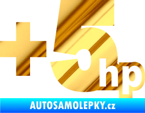 Samolepka + 5hp 003 chrom fólie zlatá zrcadlová