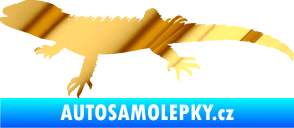 Samolepka Agama 001 levá chrom fólie zlatá zrcadlová