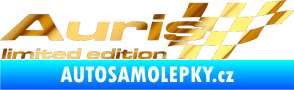 Samolepka Auris limited edition pravá chrom fólie zlatá zrcadlová