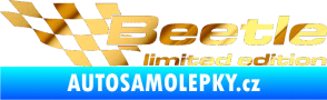 Samolepka Beetle limited edition levá chrom fólie zlatá zrcadlová