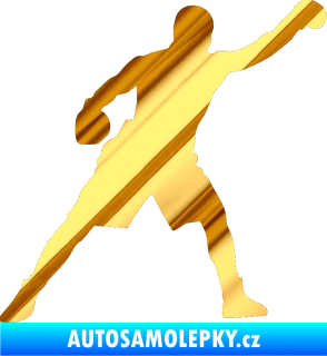Samolepka Boxer 002 pravá chrom fólie zlatá zrcadlová