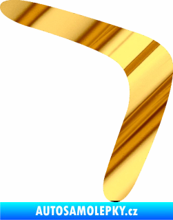 Samolepka Bumerang 001 pravá chrom fólie zlatá zrcadlová