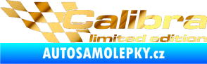Samolepka Calibra limited edition levá chrom fólie zlatá zrcadlová