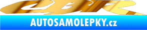 Samolepka CBR 002 chrom fólie zlatá zrcadlová