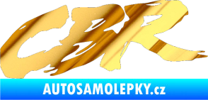 Samolepka CBR 003 chrom fólie zlatá zrcadlová