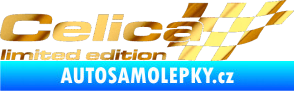 Samolepka Celica limited edition pravá chrom fólie zlatá zrcadlová