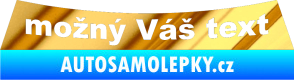 Samolepka Citroen Xm - combi - přední chrom fólie zlatá zrcadlová
